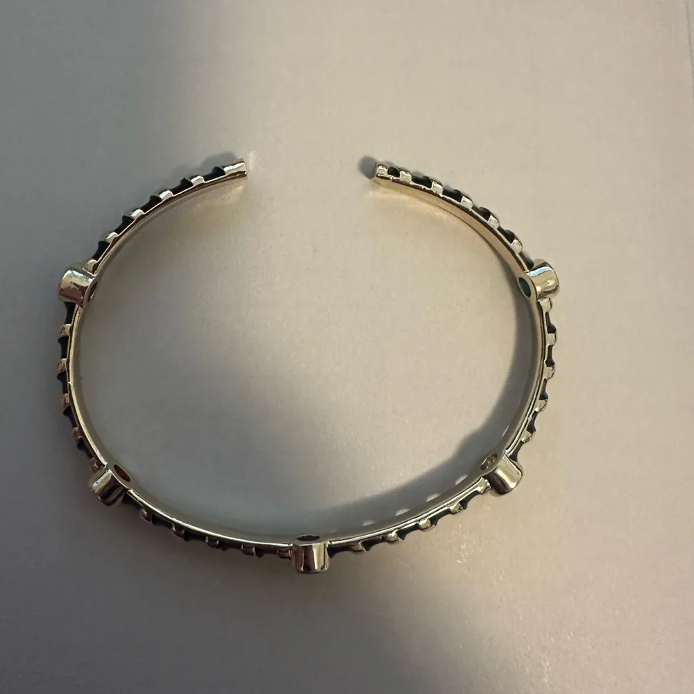 Elegant Silver and Black Women's Bracelet